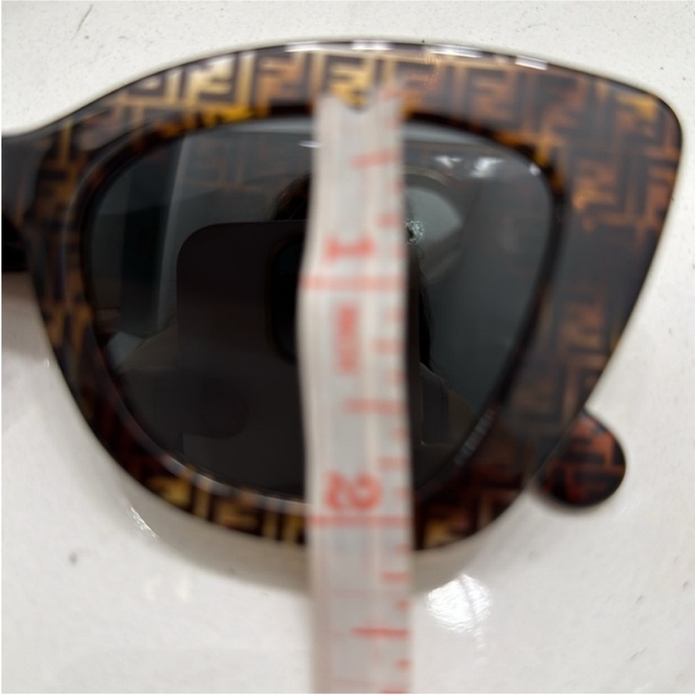 Fendi Women's Cat-Eye Sunglasses - Black and Brown - Picture 11 of 13